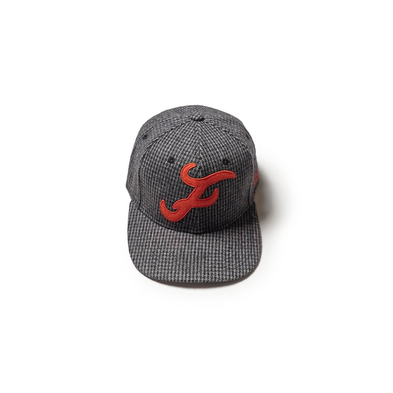 FAKE AS FLOWERS/ FRAVES WOOL CAP(BLACK/CHECK)