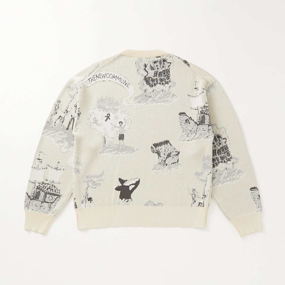 FAKE AS FLOWERS/NEWCOMMUNE Island Jaquard Knit