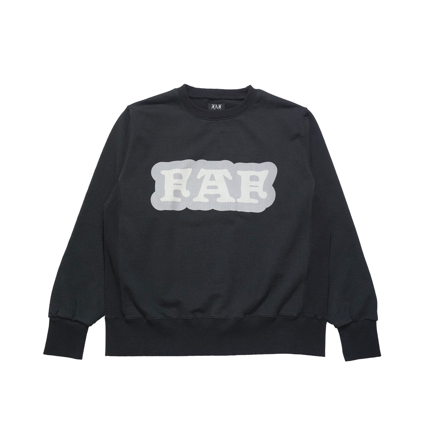 FAKE AS FLOWERS/Cracked Commercial Logo Crewneck Sweat