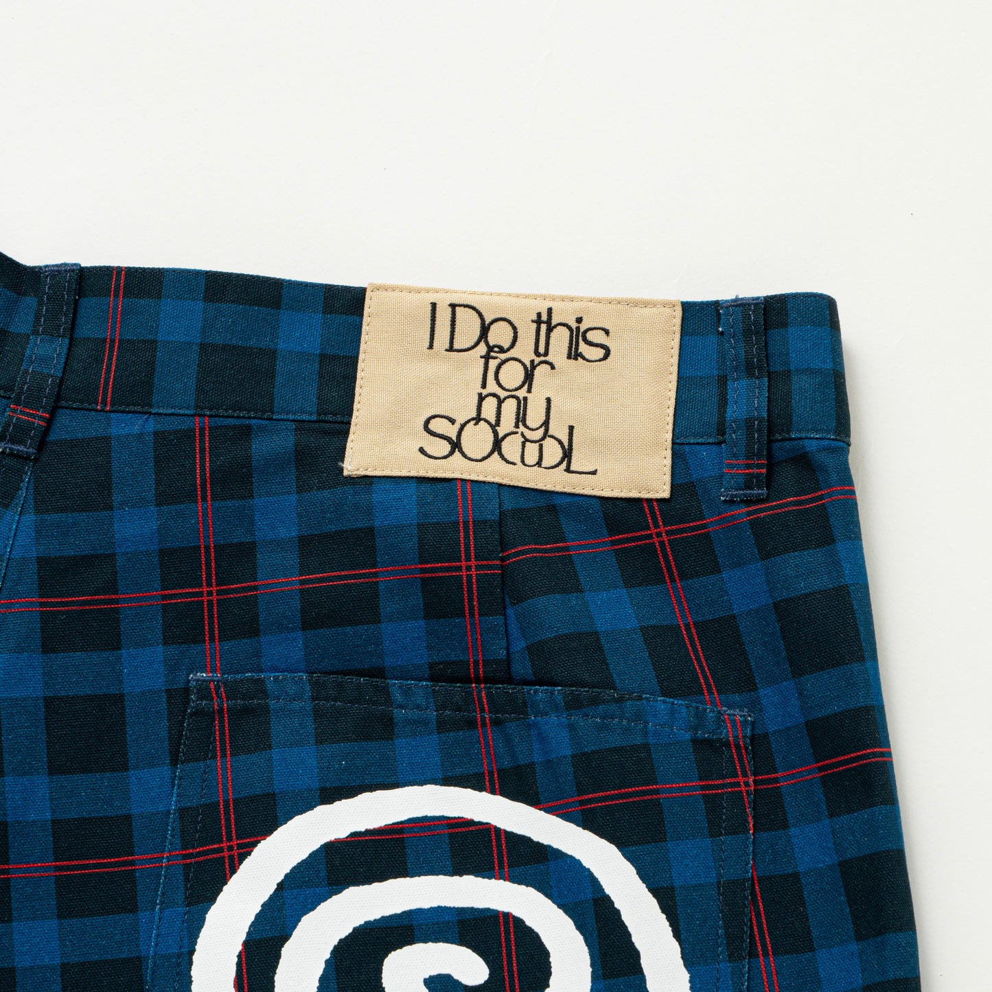 SOL/Checked Baggy Shorts