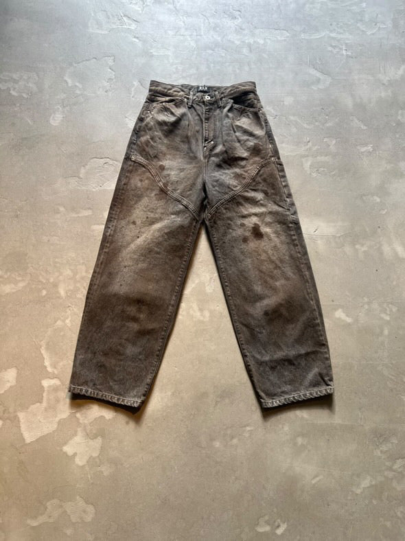 FAKE AS FLOWERS/NEWCOMMUNE DIRT BAGGY DENIM