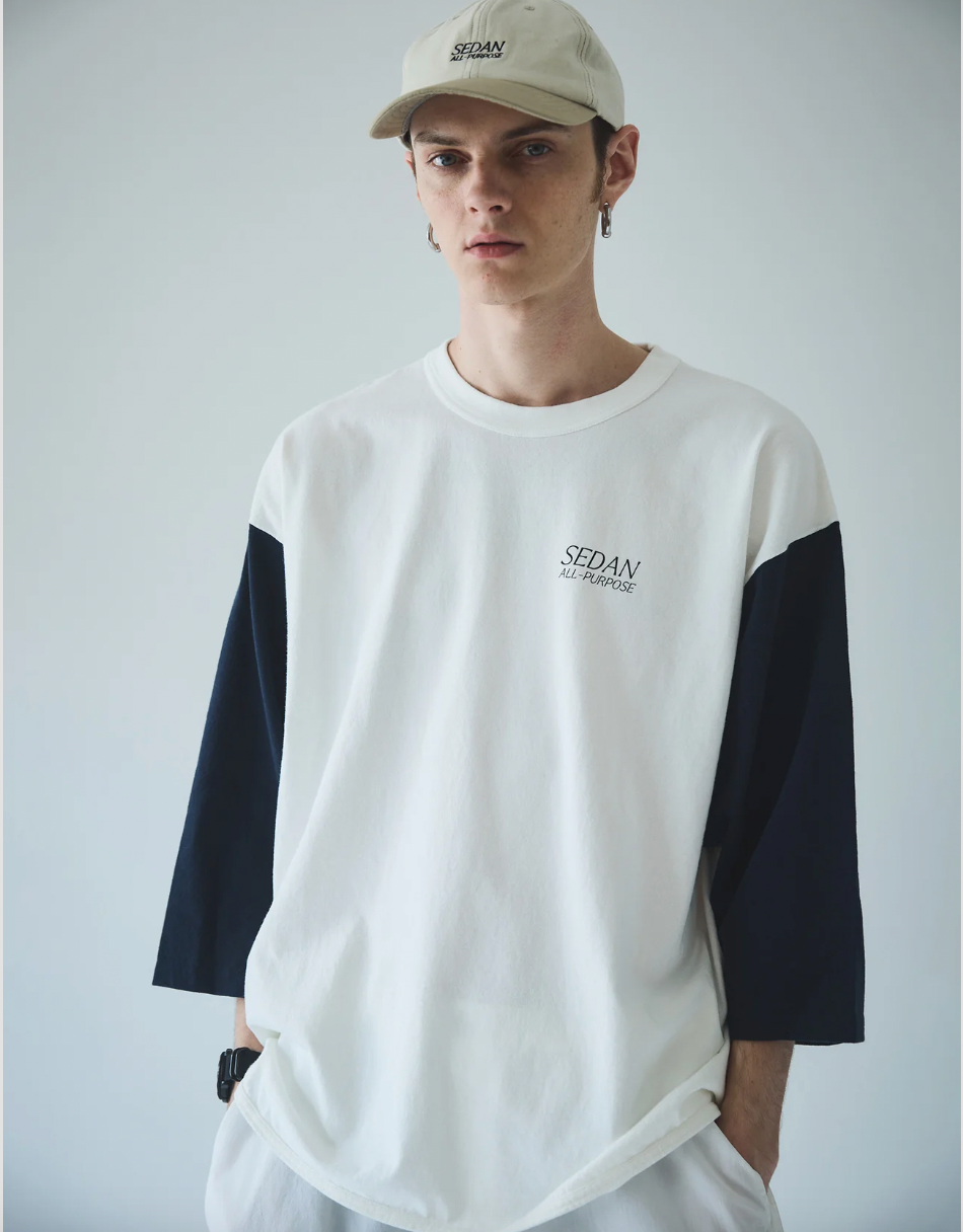 SEDAN ALL-PURPOSE/OG LOGO BASEBALL TEE(Off x Navy)