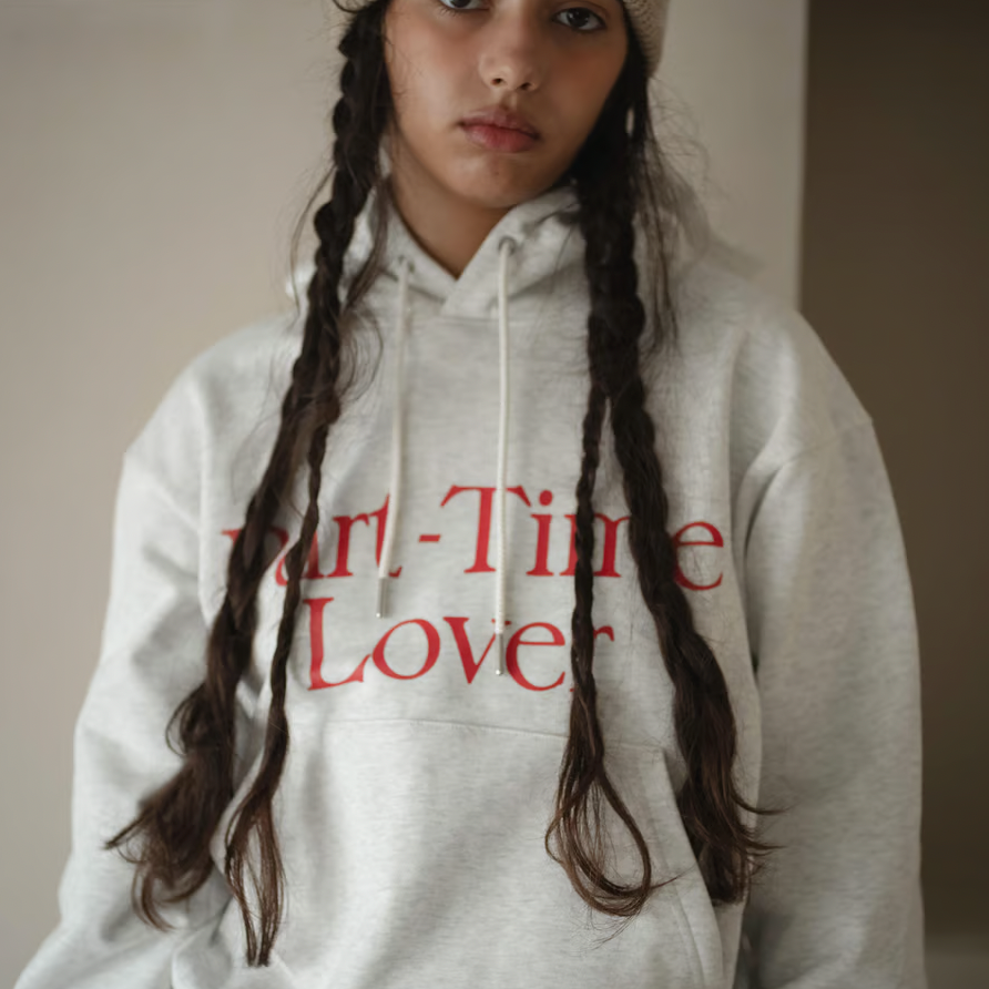 DIASPORA SKATEBOARDS/Part-Time Lover Hooded Sweatshirt(BLACK)