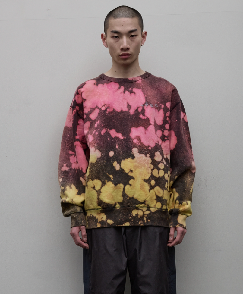 BAL/LOGO TIE DYE CREW by YUKIDYE(BLACK)