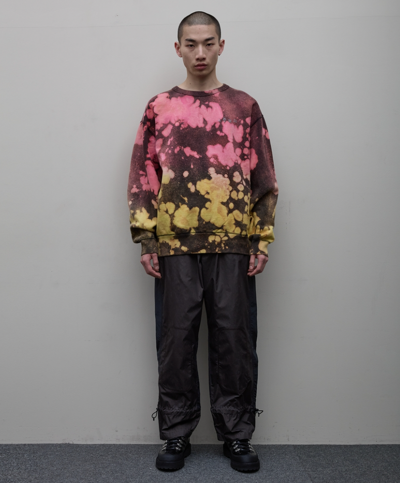 BAL/LOGO TIE DYE CREW by YUKIDYE(BLACK)
