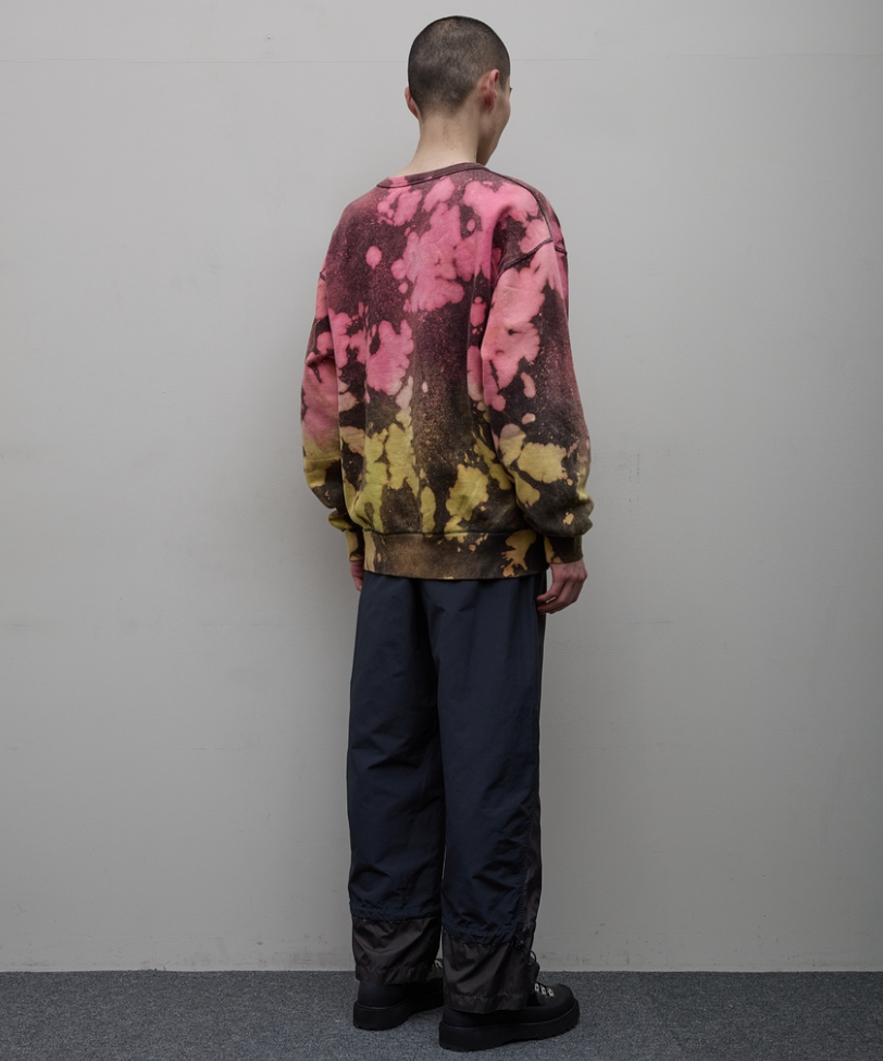 BAL/LOGO TIE DYE CREW by YUKIDYE(BLACK)