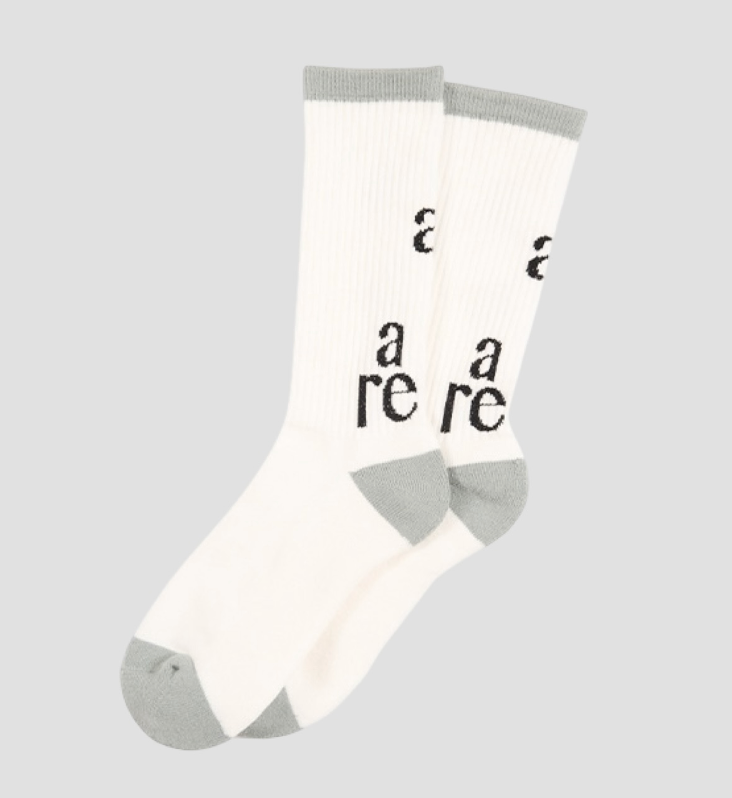 POVAL/Basic Socks (BLACK/WHITE)