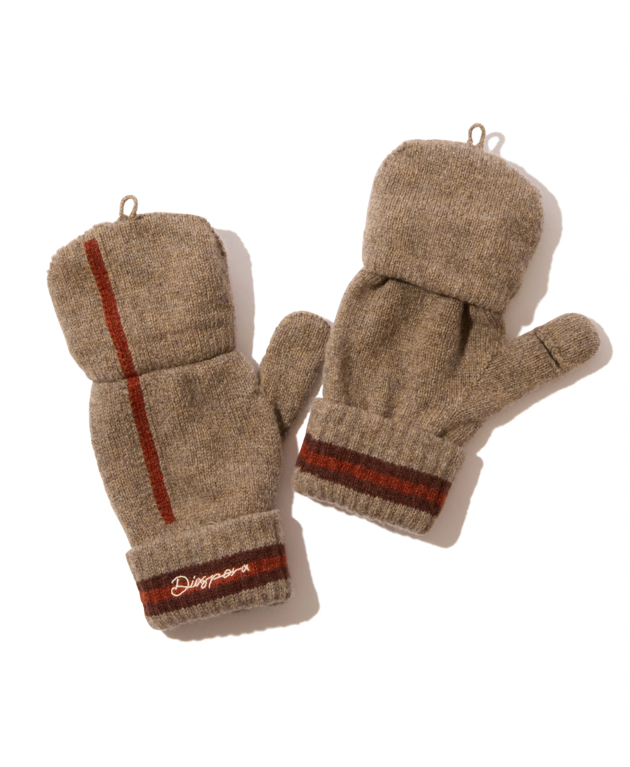 DIASPORA SKATEBOARDS/Striped Mitten (Slate/Brown)