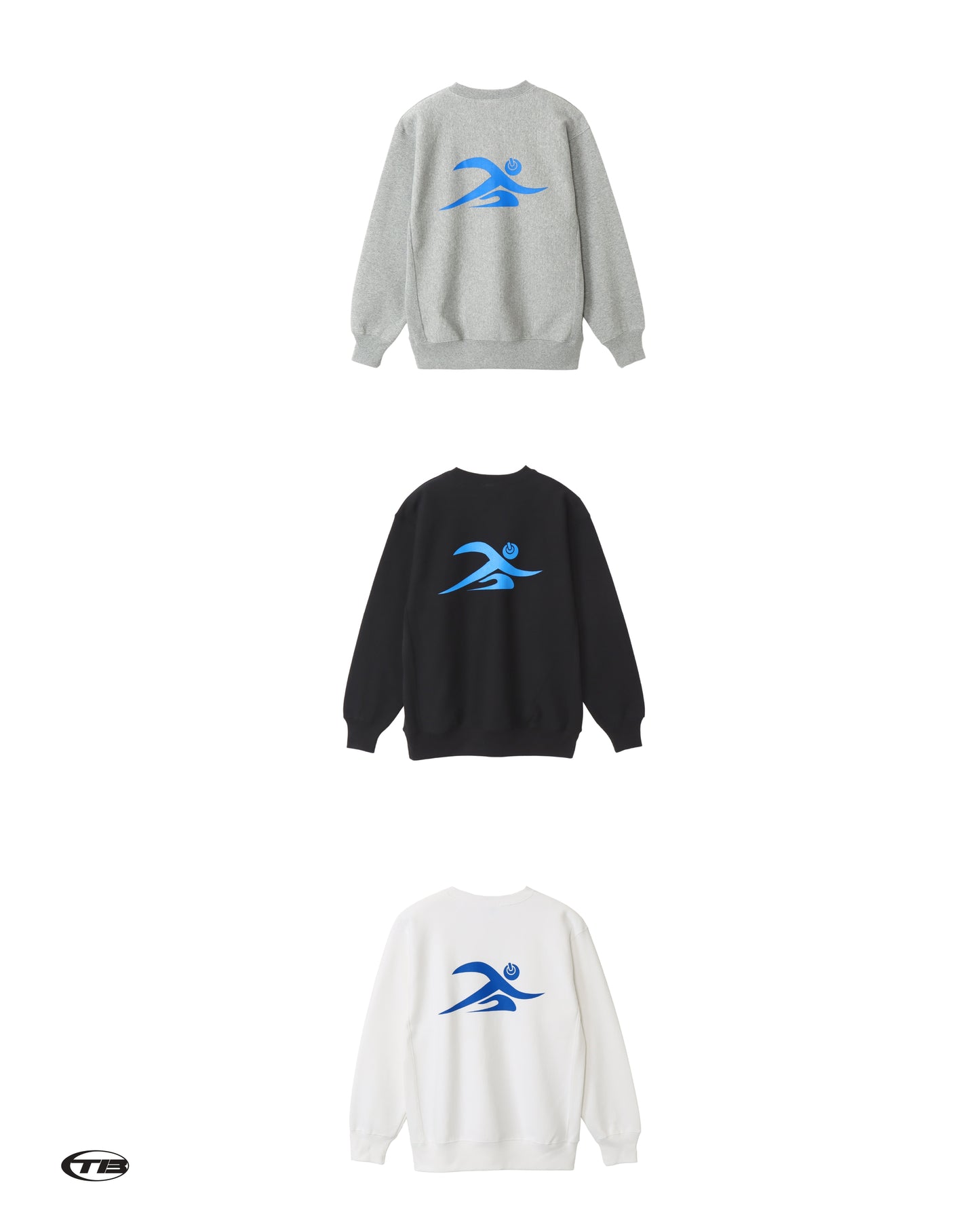 Runner Crew Neck Sweat(White)/THROWBACK