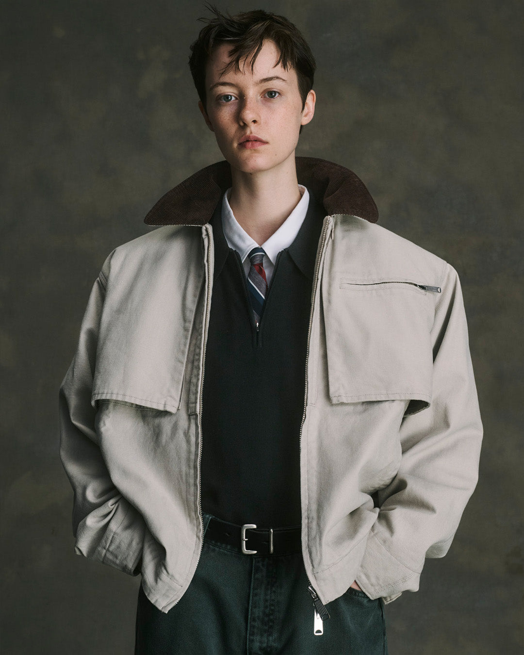 BAL/COTTON CANVAS STEALTH POCKET WORK JACKET
