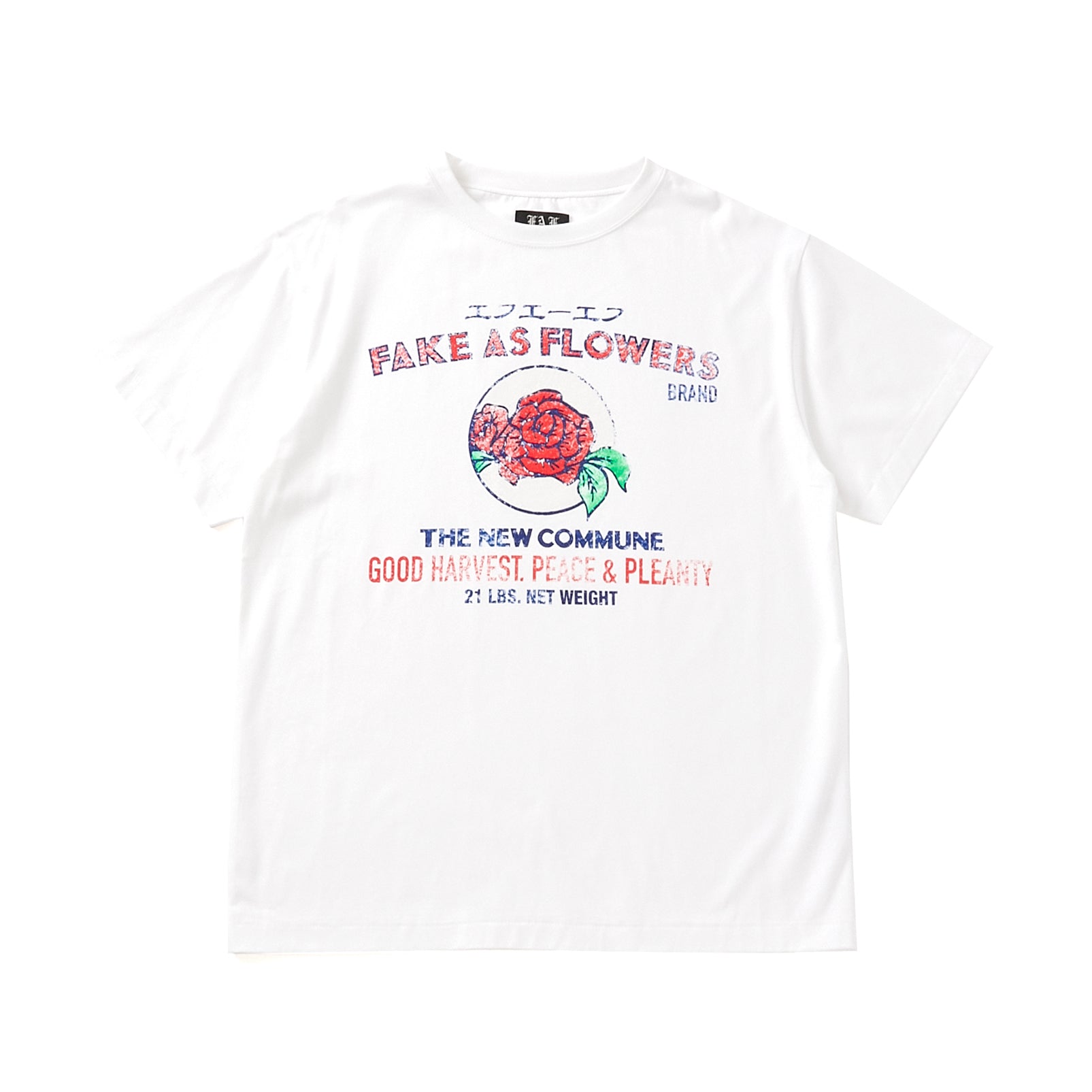 FAKE AS FLOWERS/Label Tee – Re'verth ONLINE SHOP
