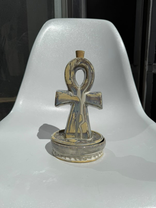 FAKE AS FLOWERS/Ankh Incense Holder
