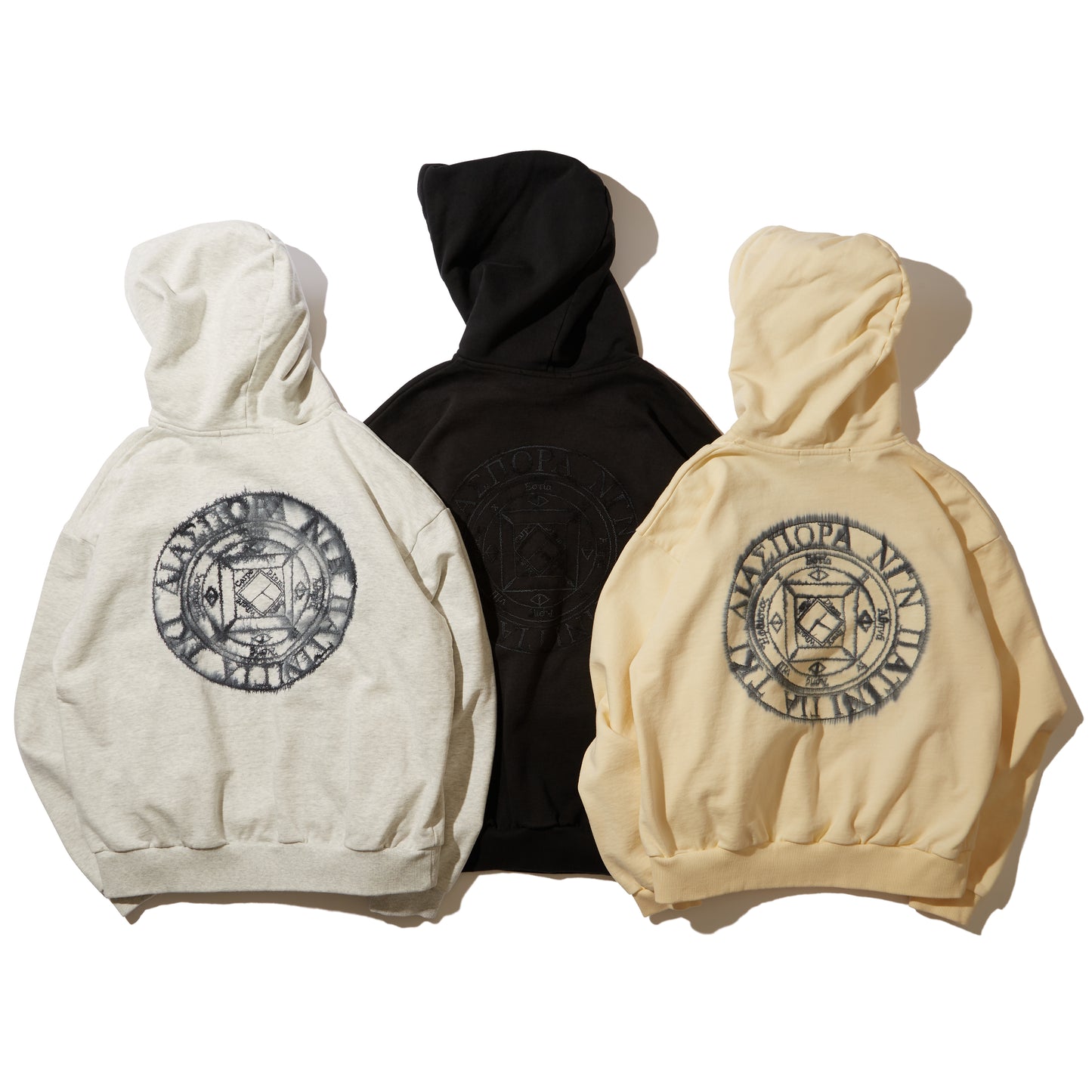 Misty Magic Circle Hooded Sweatshirt(Black)/Diaspora skateboards