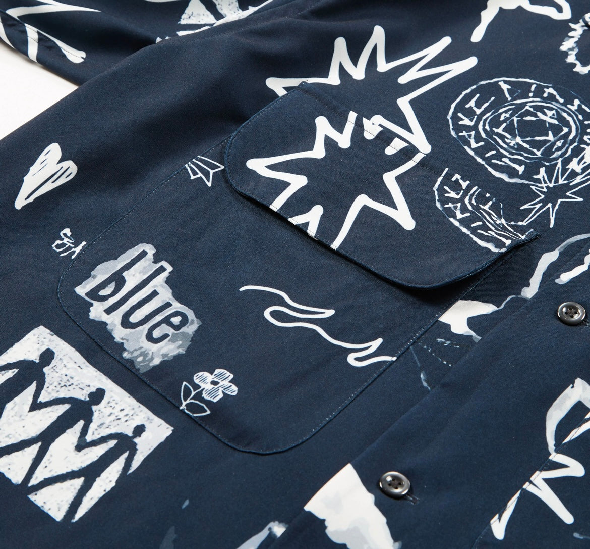 Diaspora skateboards /Painter Shirt (Navy)