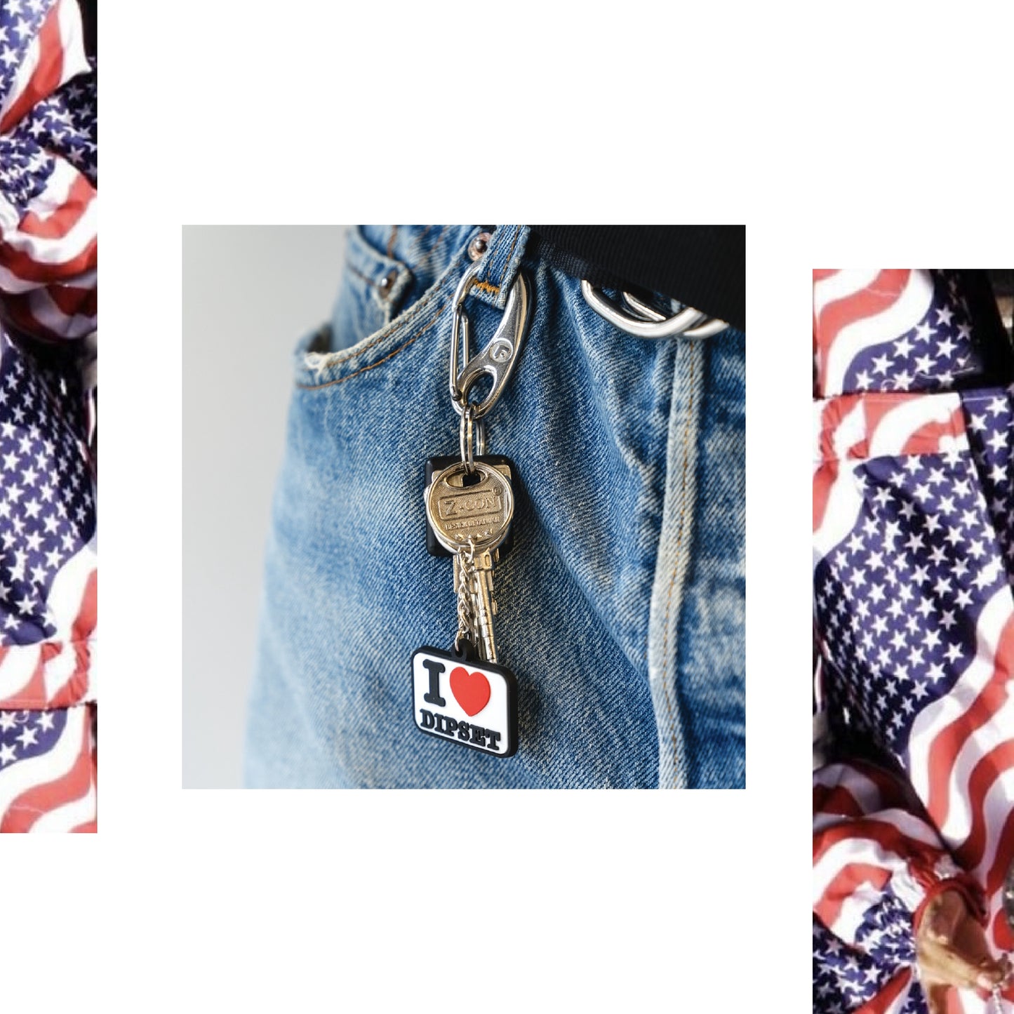 THROWBACK/I LOVE DIPSET Keychain