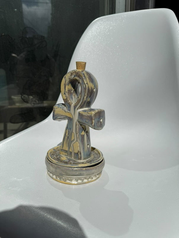 FAKE AS FLOWERS/Ankh Incense Holder