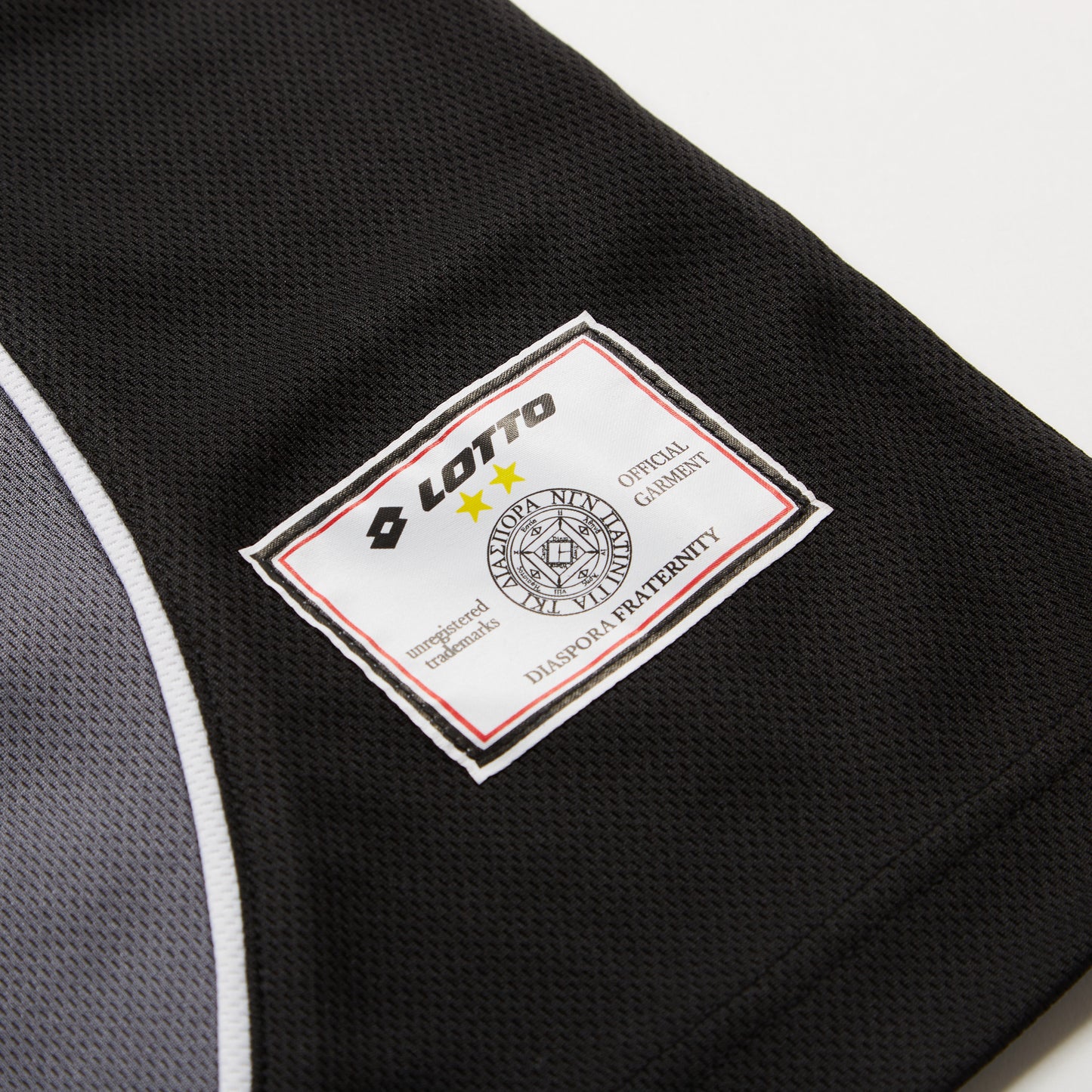 Diaspora skateboards x LOTTOコラボ/Lotto Scudetto Shirt(Grey Black)