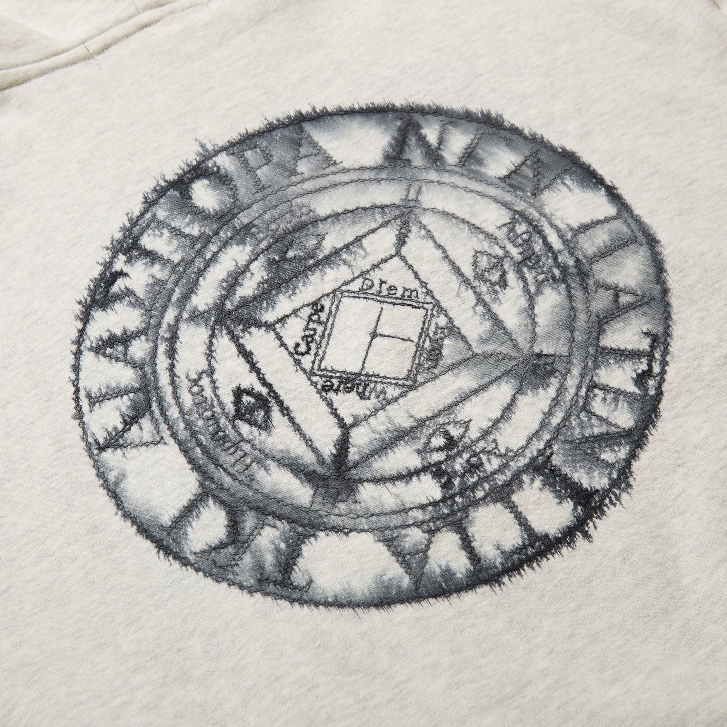 Misty Magic Circle Hooded Sweatshirt(Ice)/Diaspora skateboards