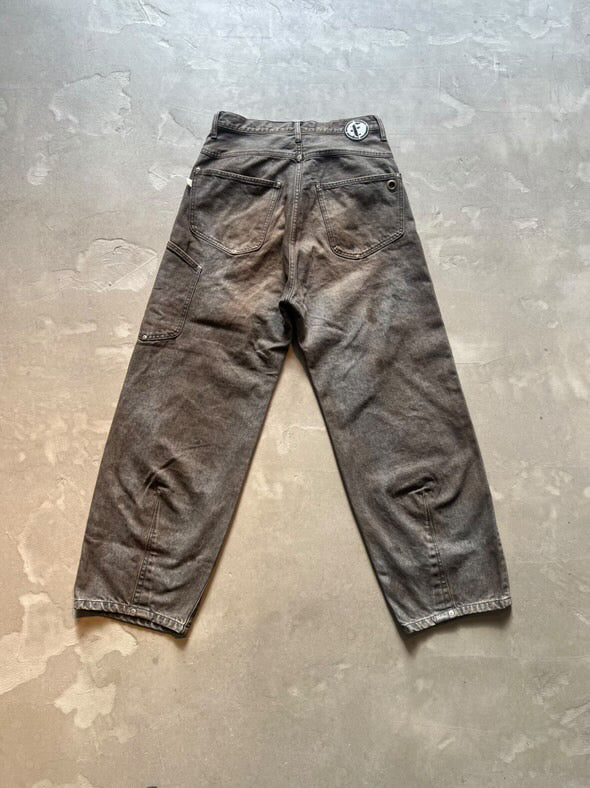 FAKE AS FLOWERS/NEWCOMMUNE DIRT BAGGY DENIM