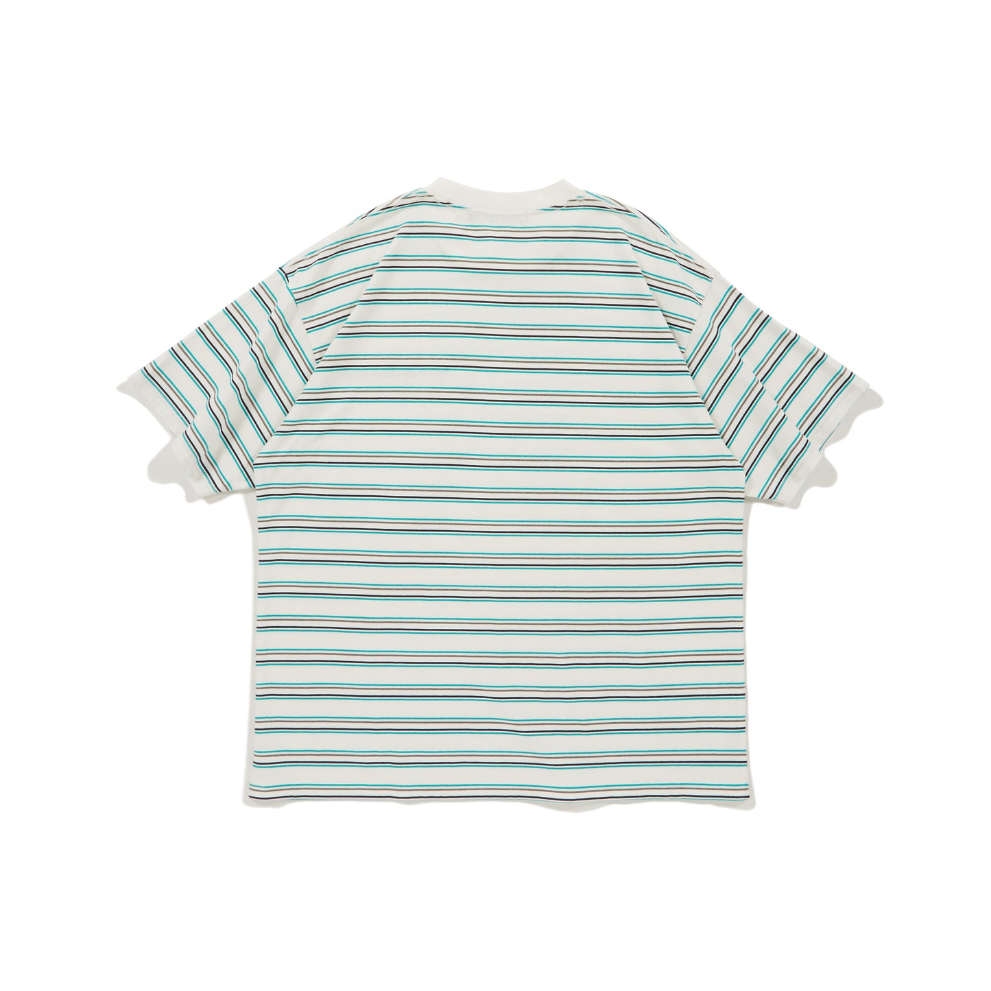 Diaspora skateboards/Printed Stripe S/S Top(White)