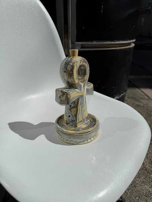 FAKE AS FLOWERS/Ankh Incense Holder