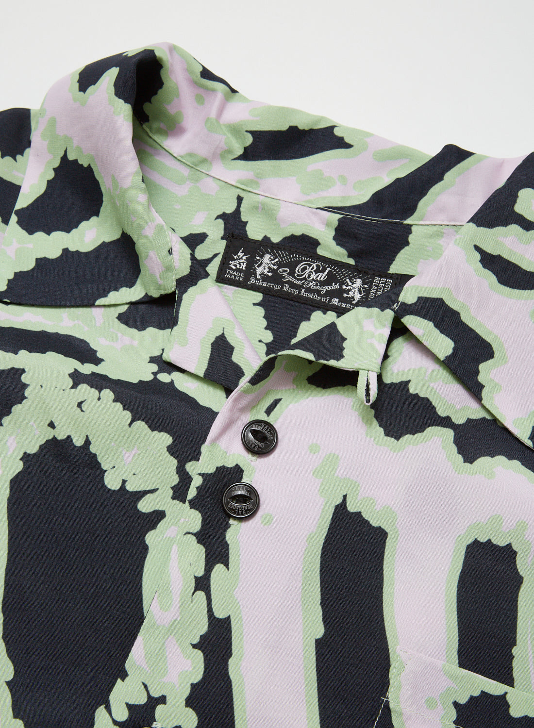 BAL(バル)/ACID ANIMAL RAYON SS SHIRT(GREEN)