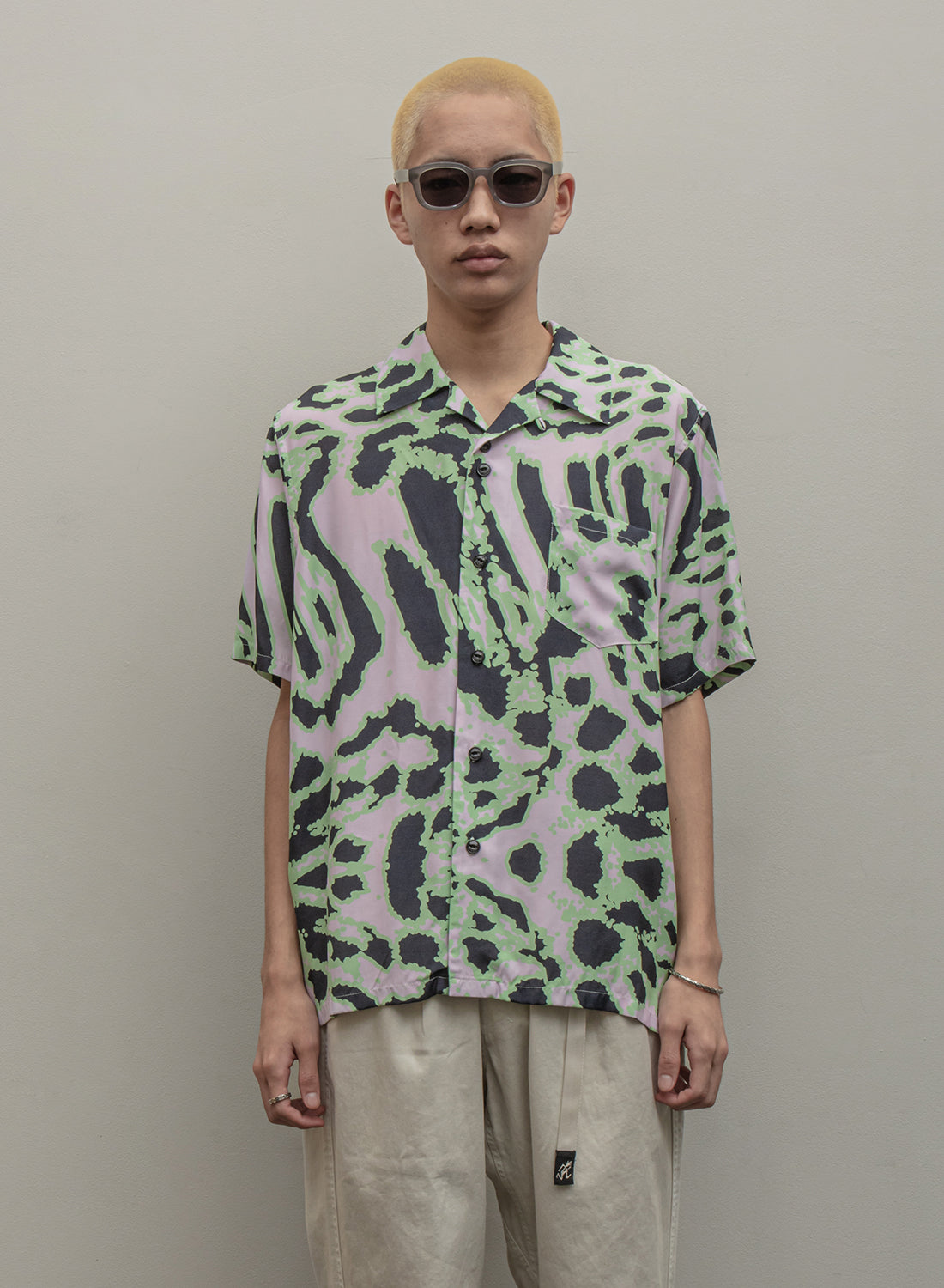 BAL(バル)/ACID ANIMAL RAYON SS SHIRT(GREEN)