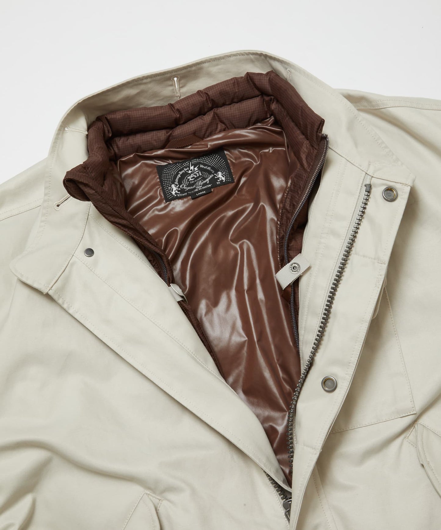 COTTON NYLON FISTTAIL COAT(STONE)/BAL バル