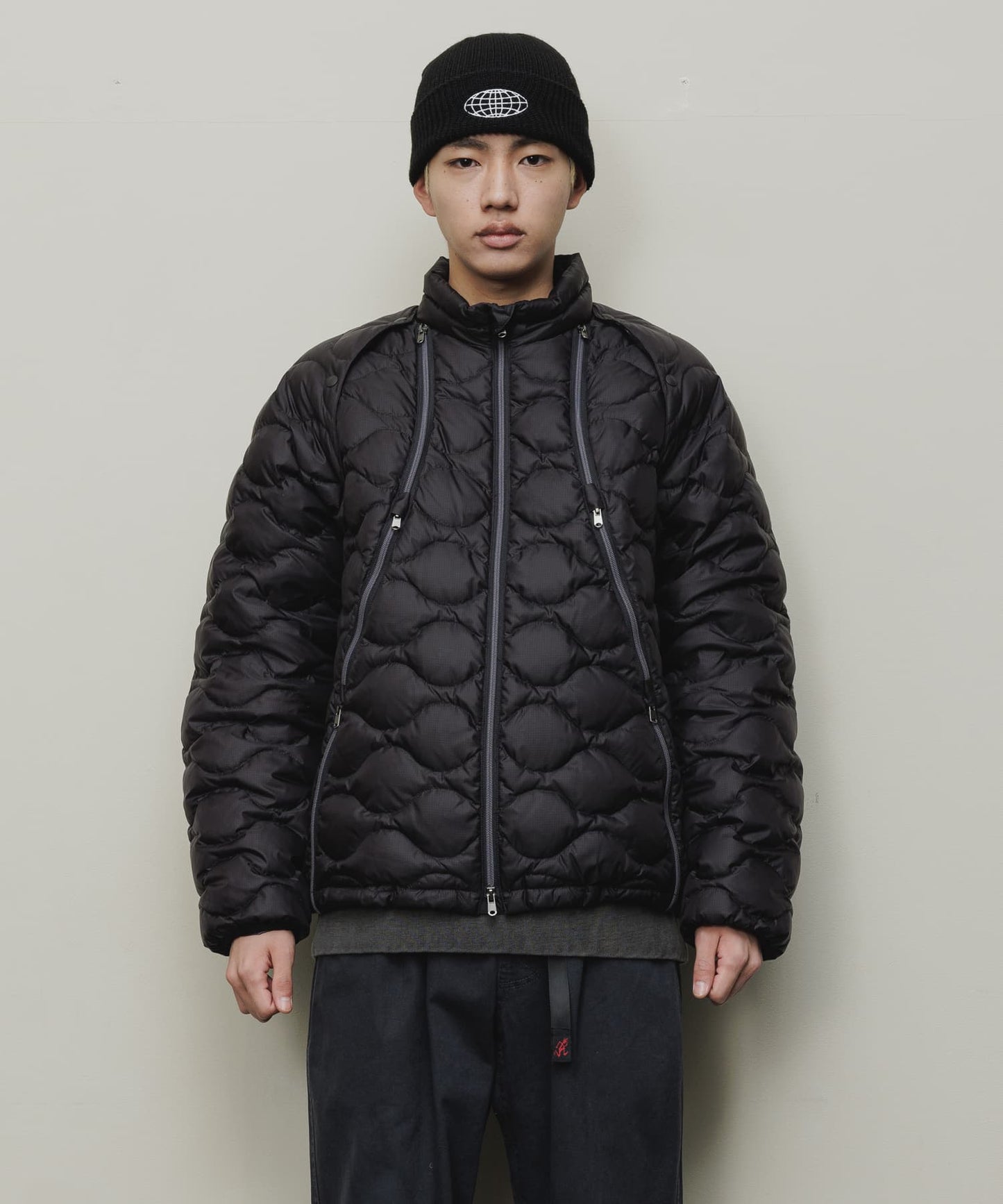 REMOVABLE SLEEVE DOWN JACKET(BLACK)/BAL