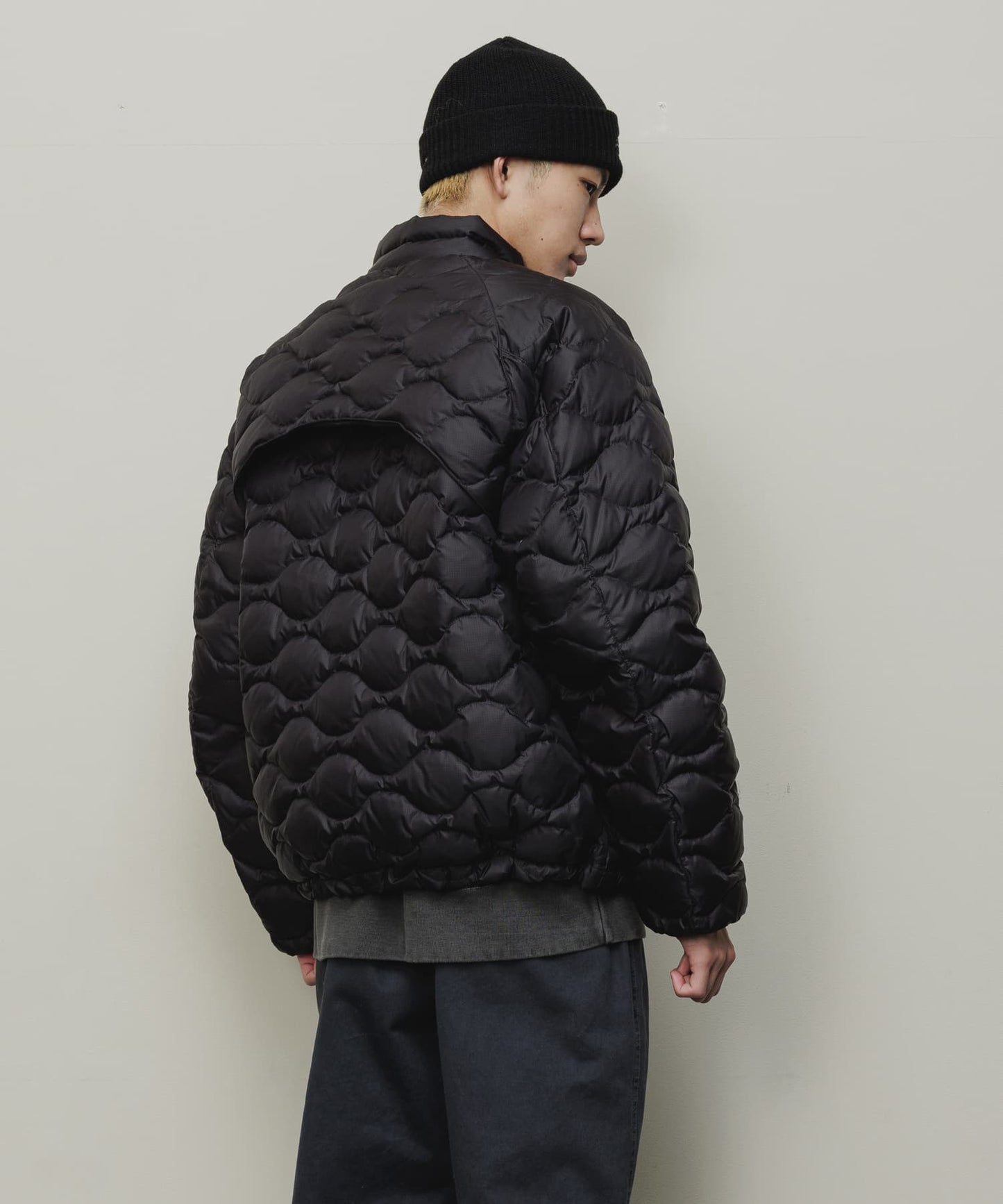 REMOVABLE SLEEVE DOWN JACKET(BLACK)/BAL
