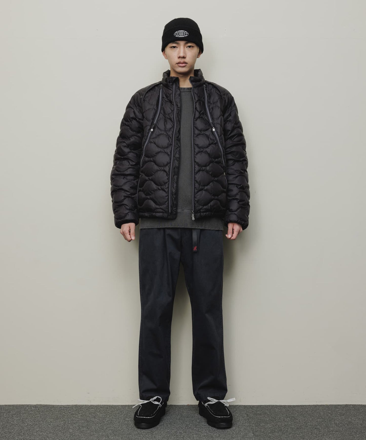 REMOVABLE SLEEVE DOWN JACKET(BLACK)/BAL