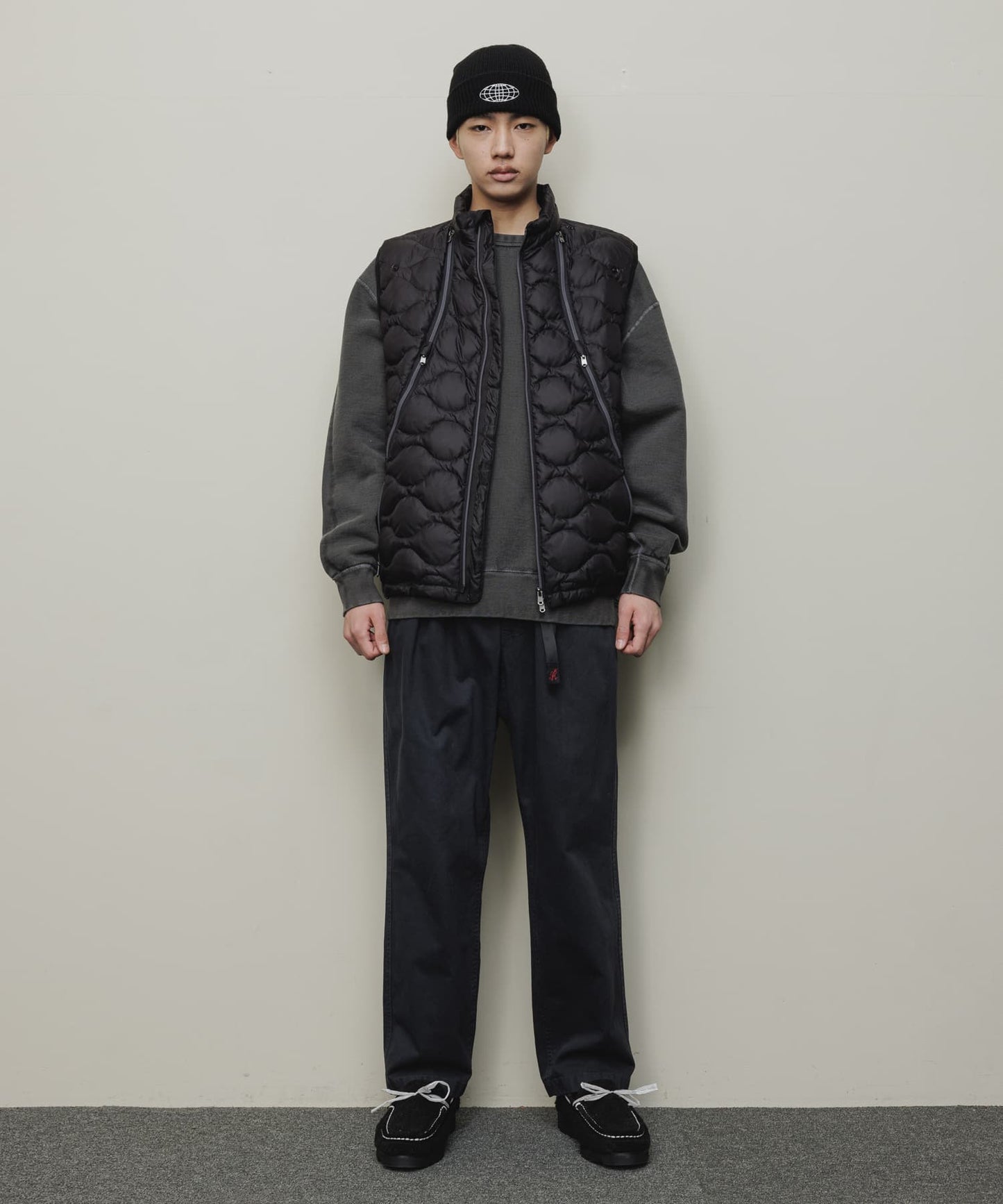 REMOVABLE SLEEVE DOWN JACKET(BLACK)/BAL