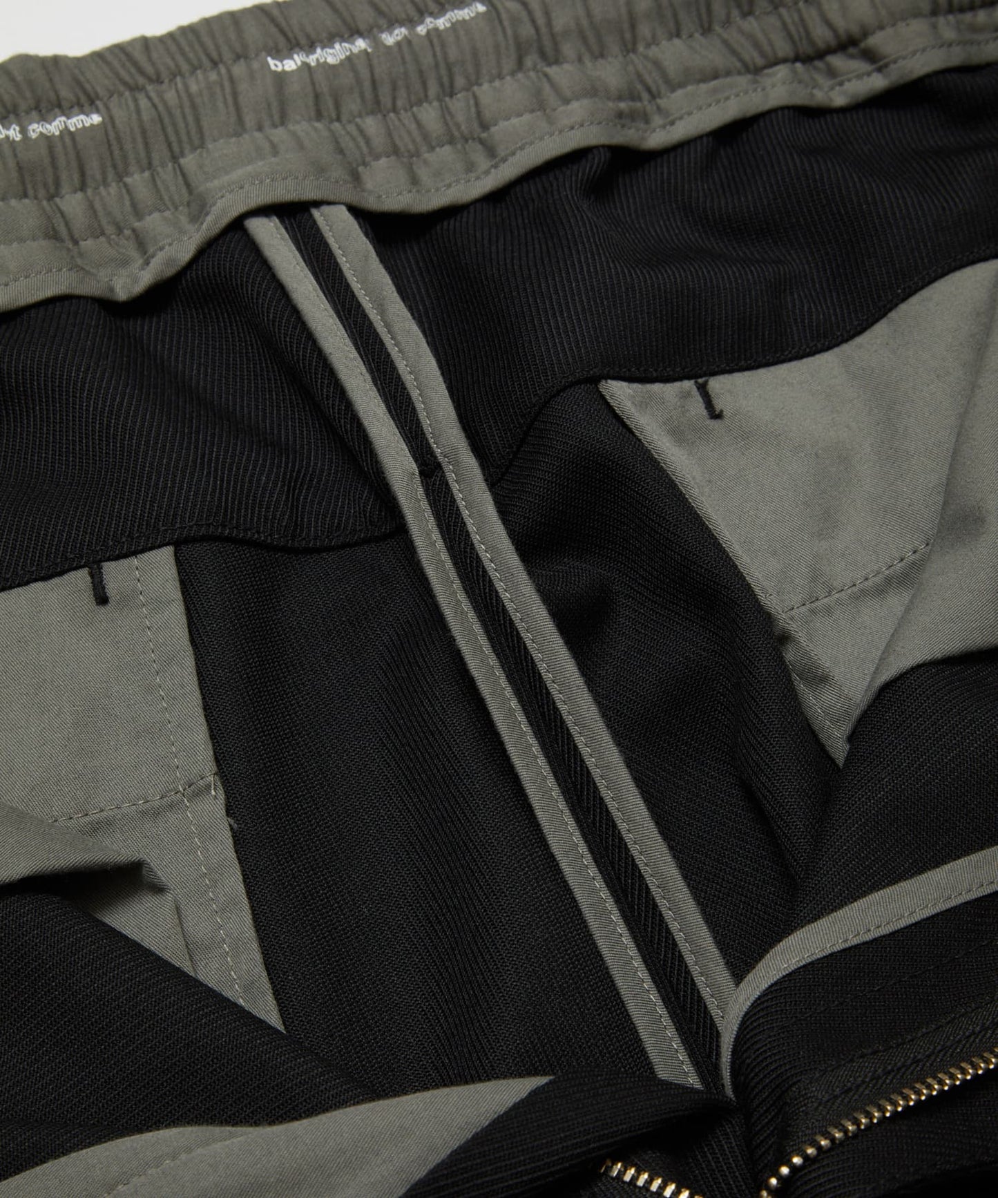 BAL / FARAH WOOL WIDE TAPERED EASY PANT(BLACK)