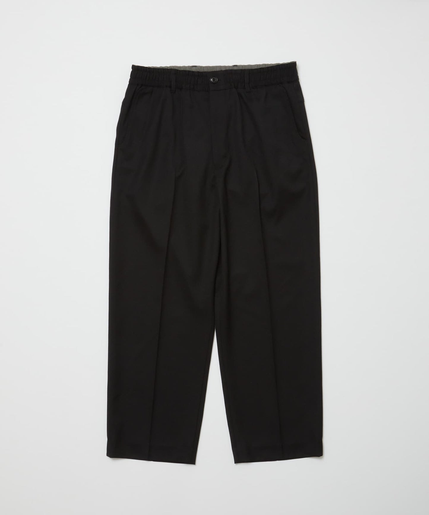 BAL / FARAH WOOL WIDE TAPERED EASY PANT(BLACK)