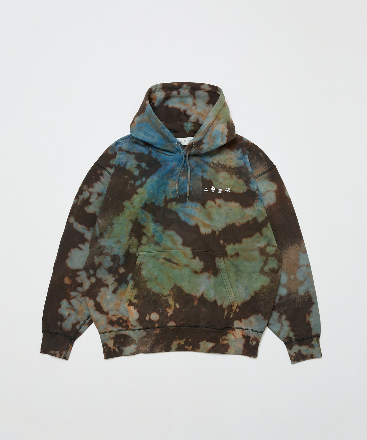 BAL/LOGO TIE DYE  HOODIE by YUKIDYE
