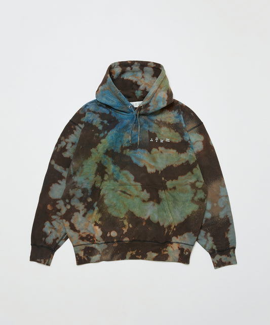 BAL/LOGO TIE DYE  HOODIE by YUKIDYE