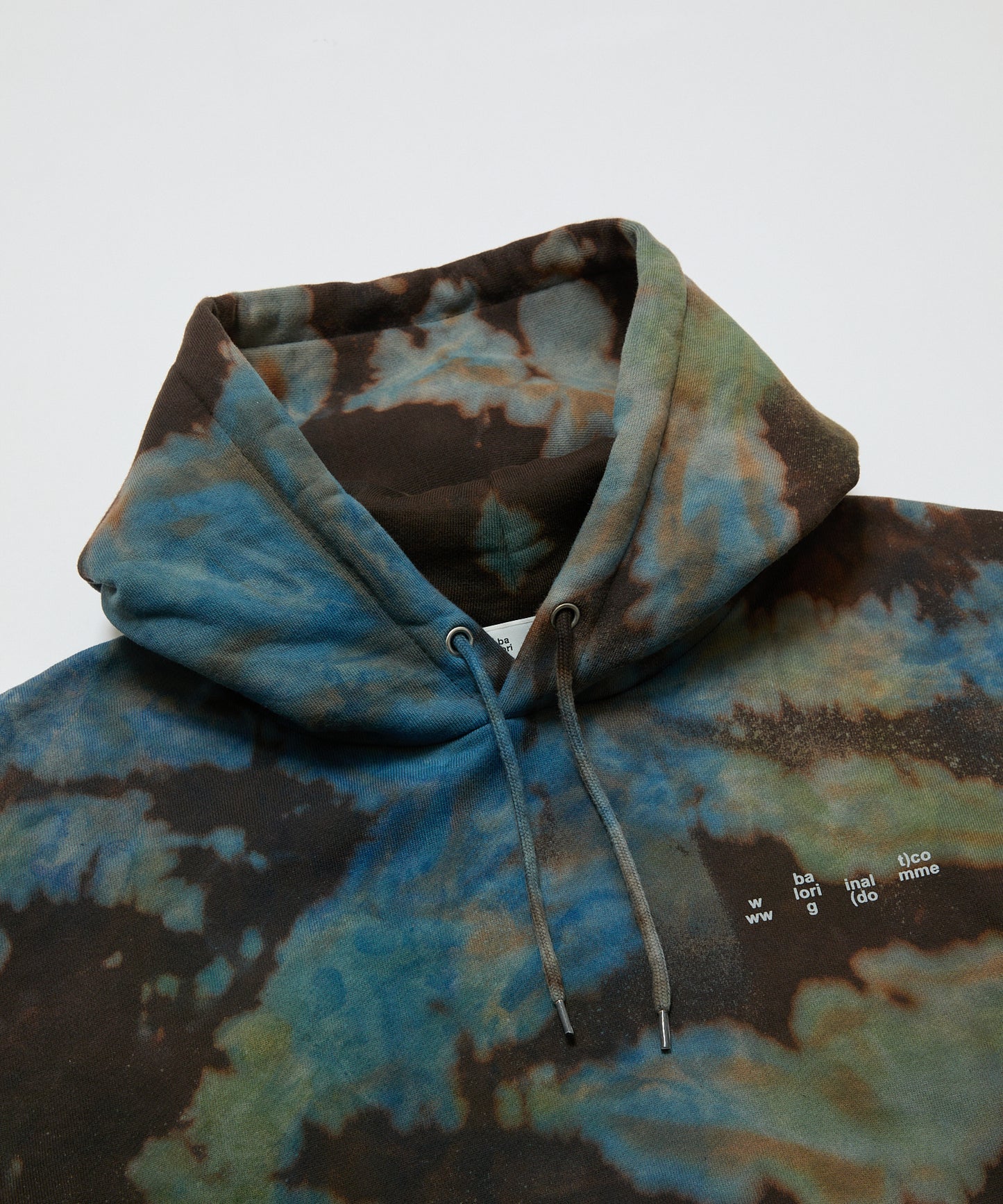 BAL/LOGO TIE DYE  HOODIE by YUKIDYE