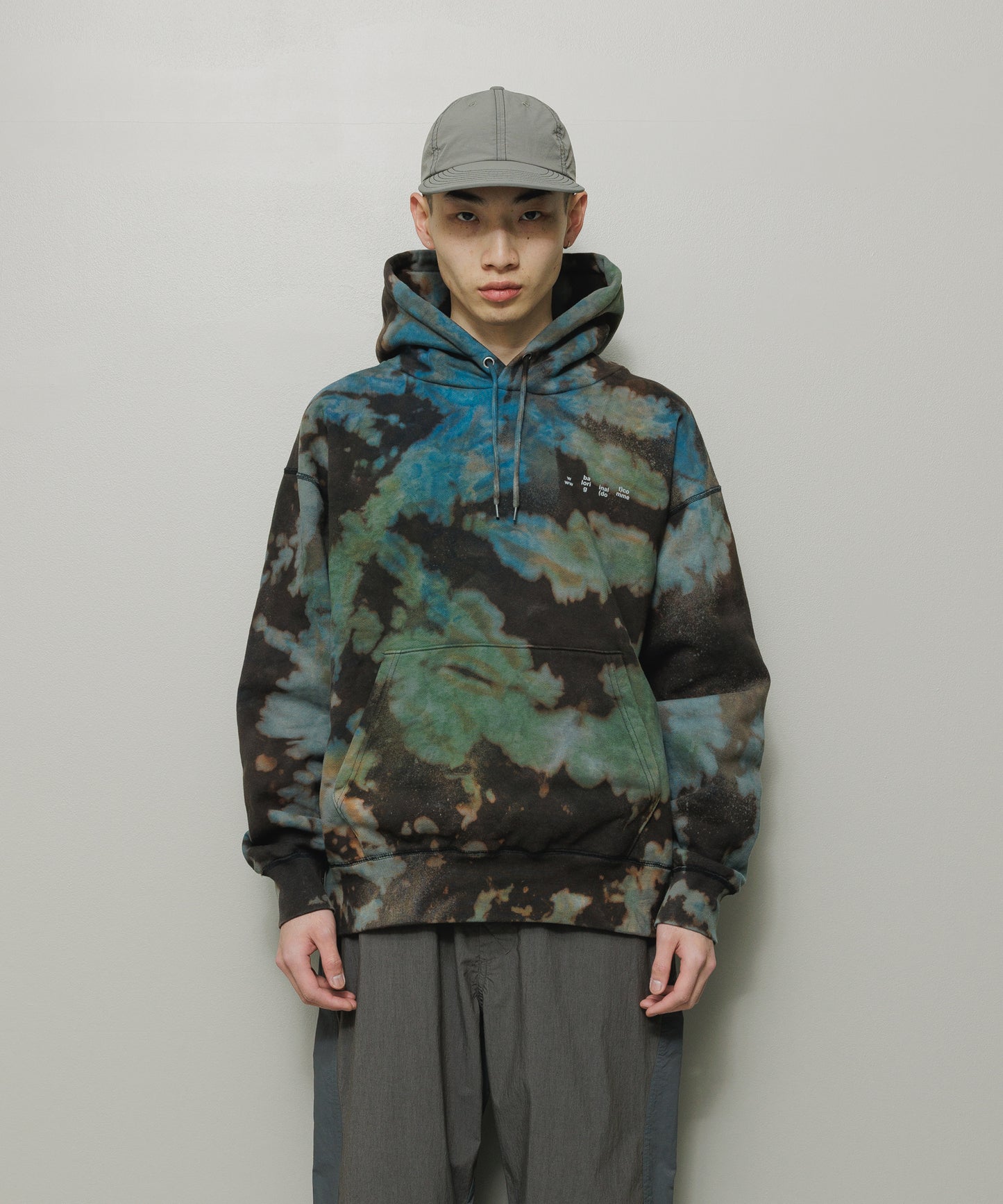 BAL/LOGO TIE DYE  HOODIE by YUKIDYE