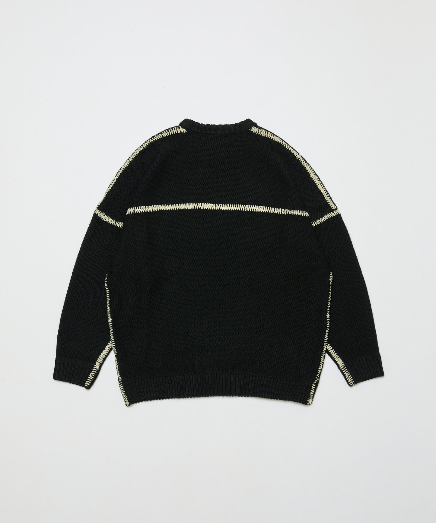 BAL/STITCHED DROP SHOULDER SWEATER