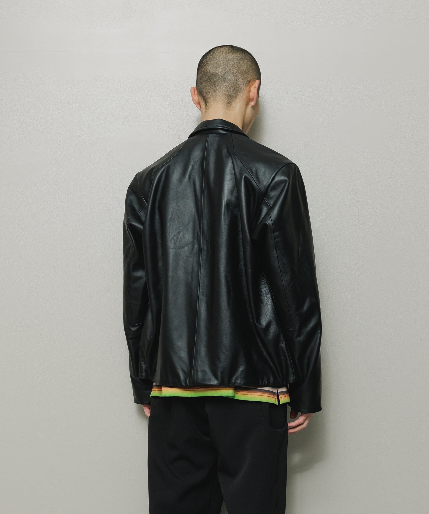 BAL/TECH LEATHER ZIP JACKET