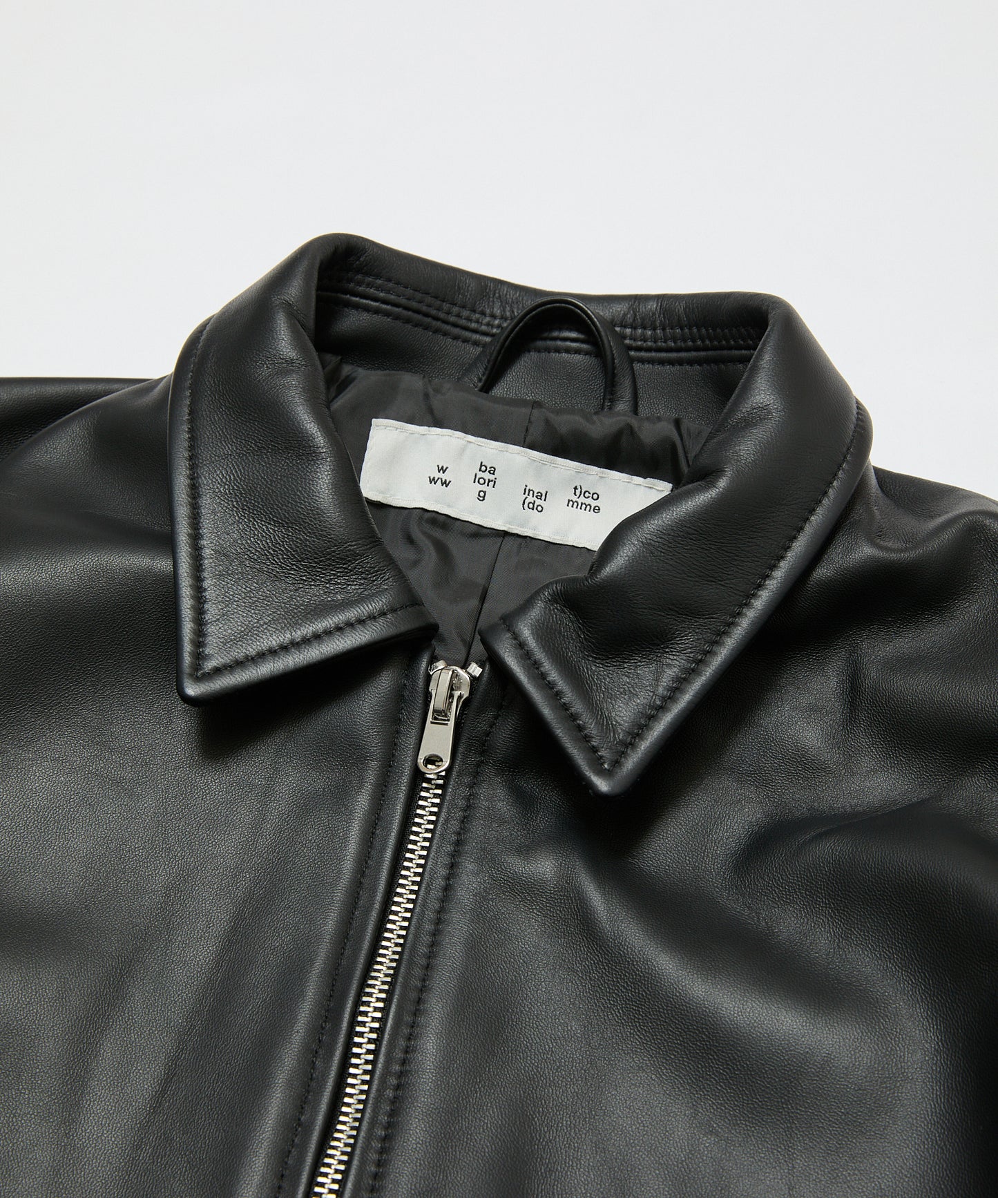 BAL/TECH LEATHER ZIP JACKET