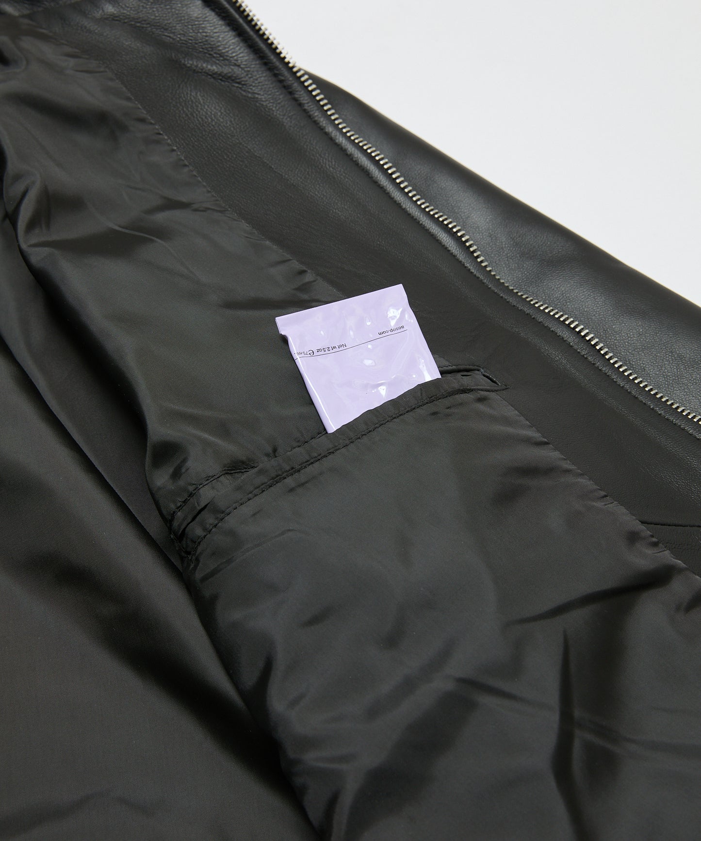 BAL/TECH LEATHER ZIP JACKET