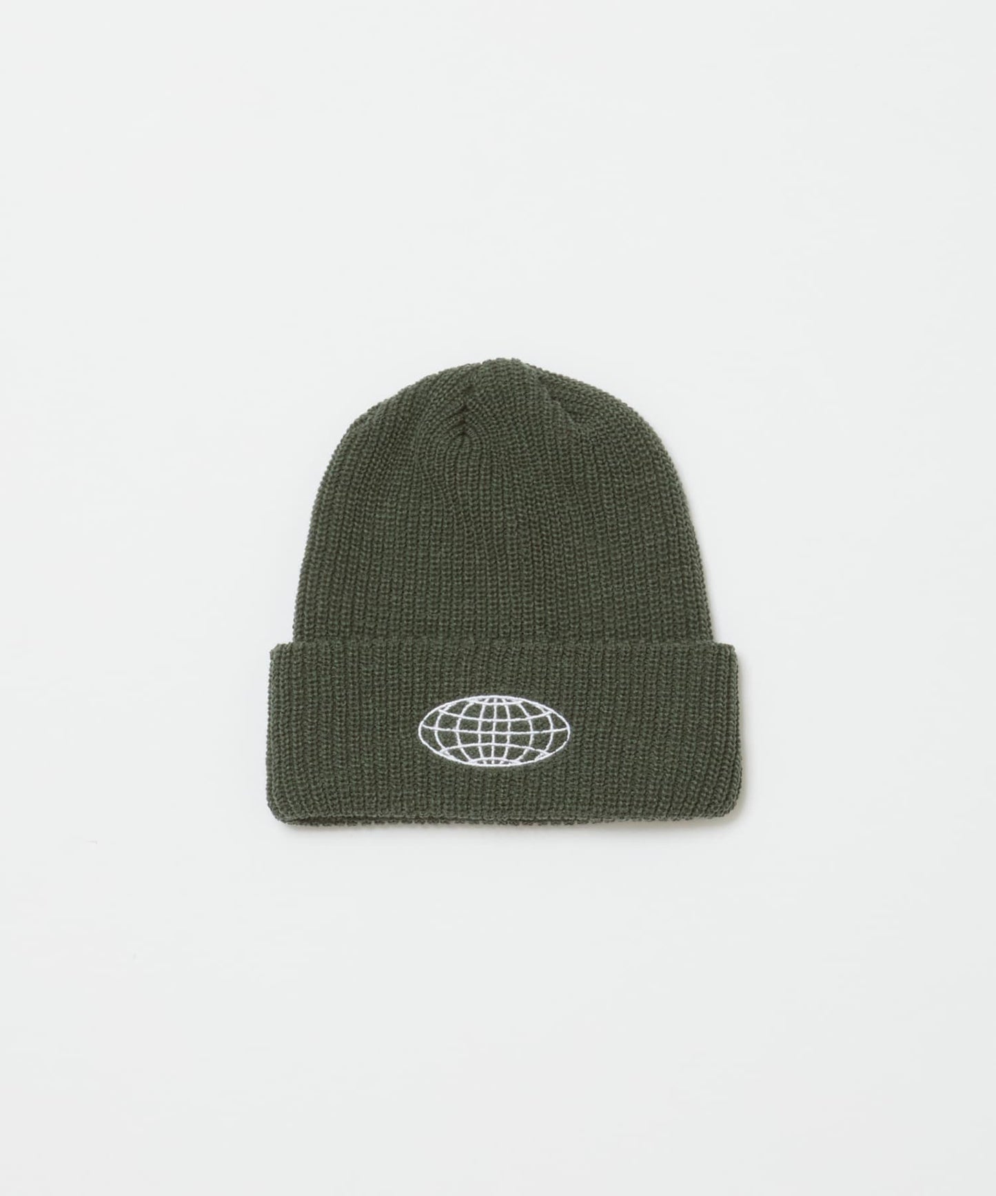 ラスト1点 CUFF RIB BEANIE(DARKGREEN)/BAL バル