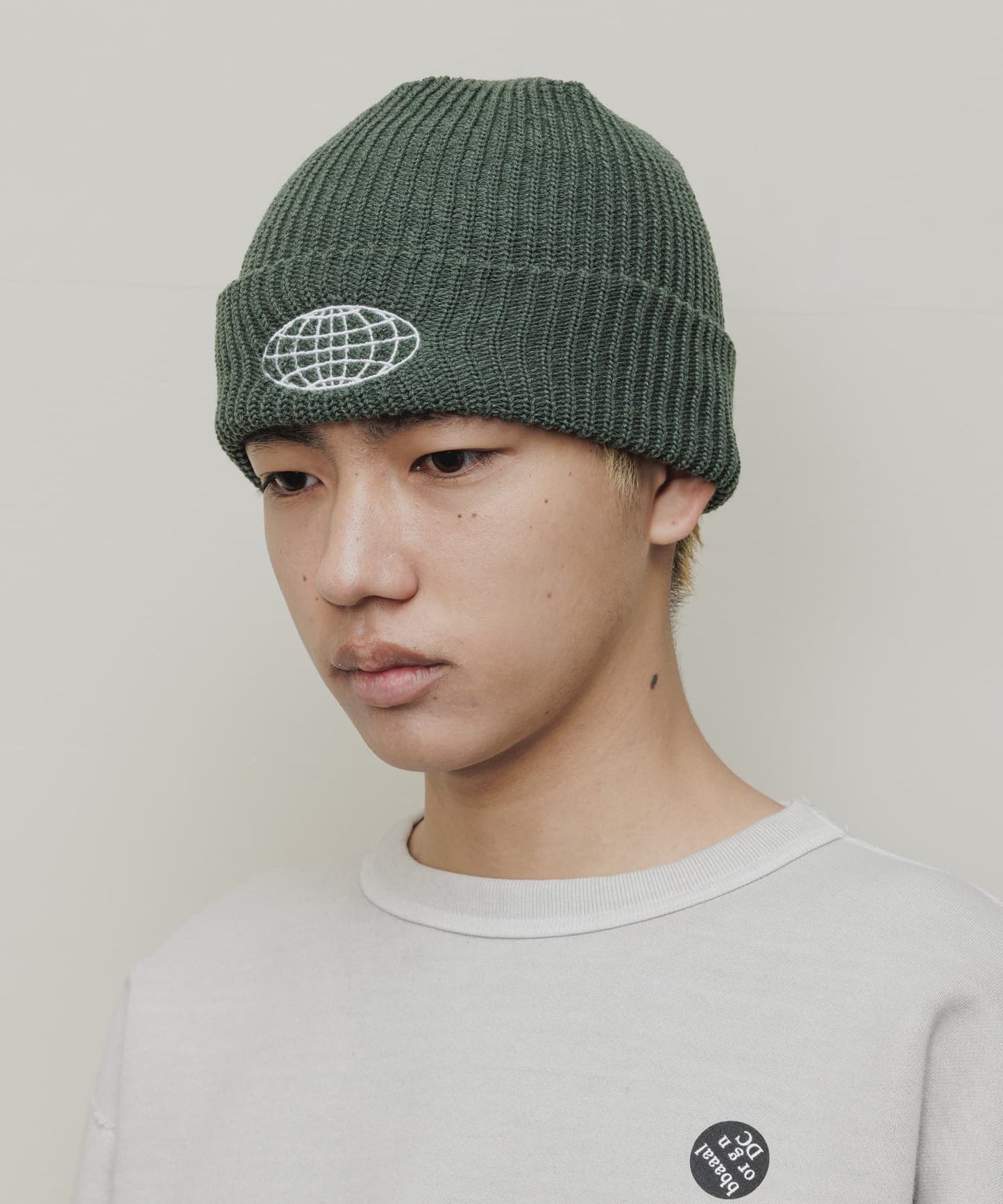 ラスト1点 CUFF RIB BEANIE(DARKGREEN)/BAL バル