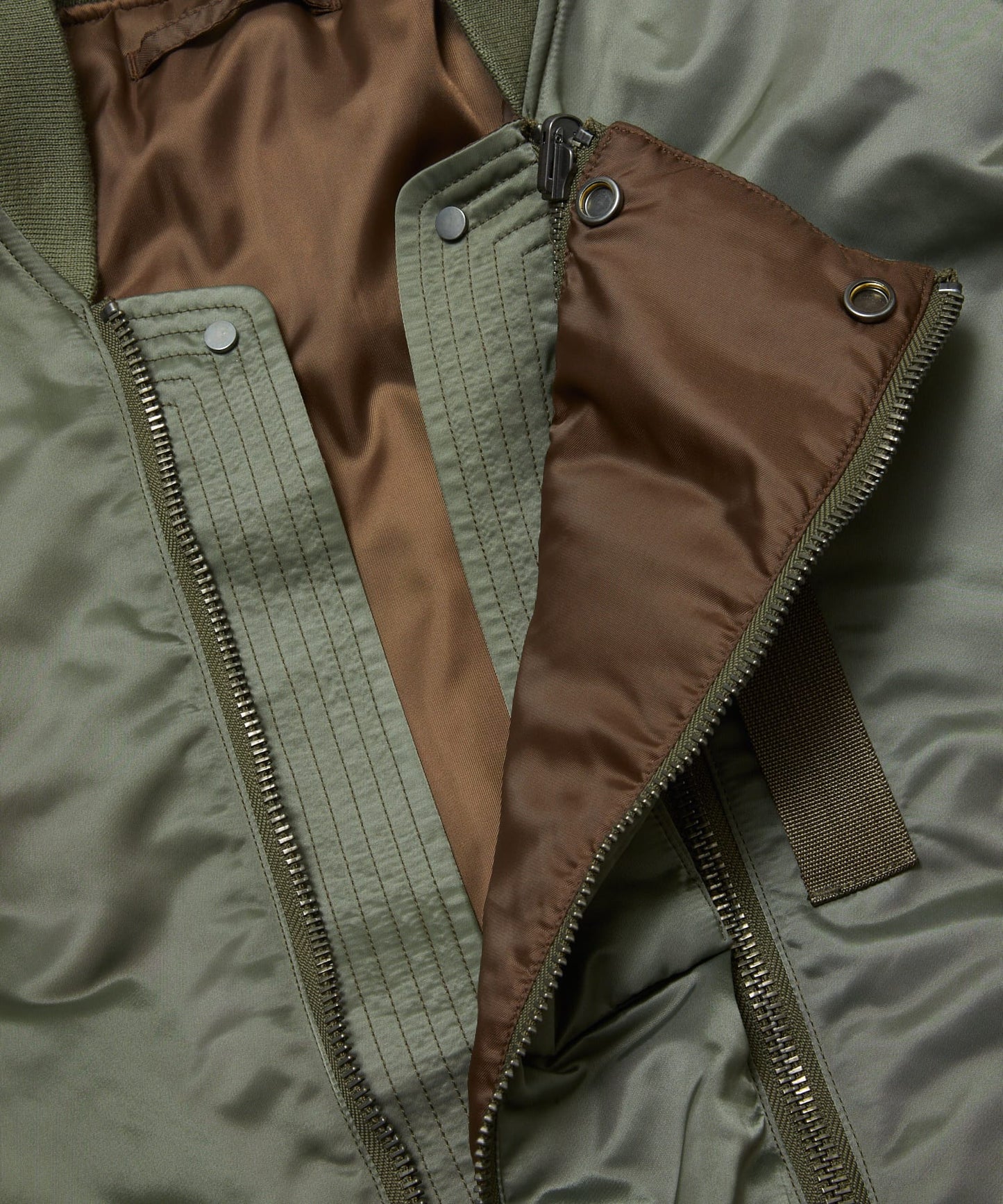 BAL/SPIEWAK DOUBEL ZIP BOMBER JACKET(Alpha Green )