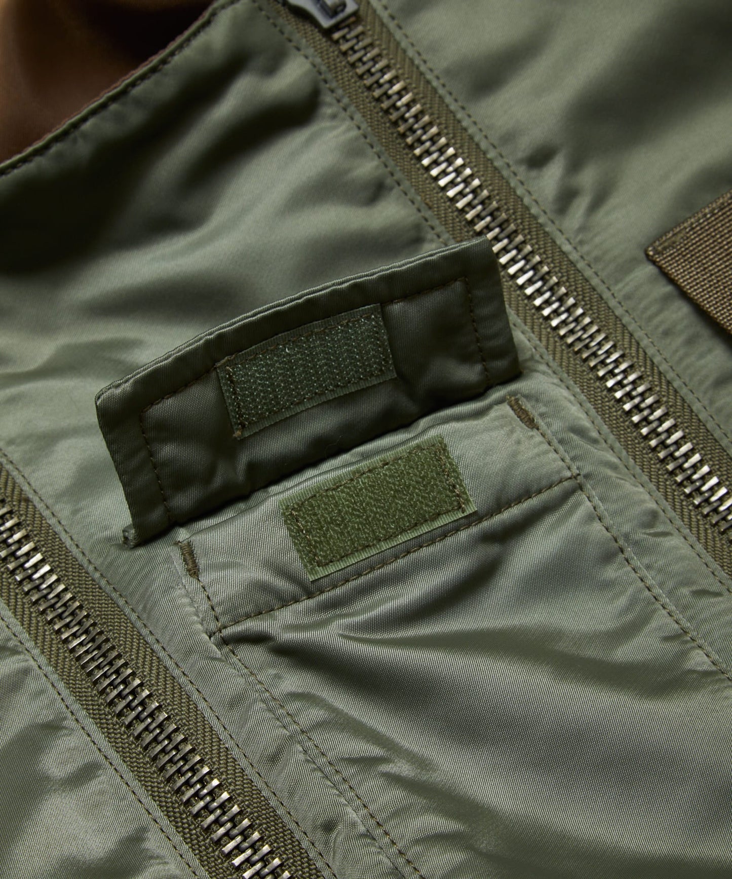 BAL/SPIEWAK DOUBEL ZIP BOMBER JACKET(Alpha Green )