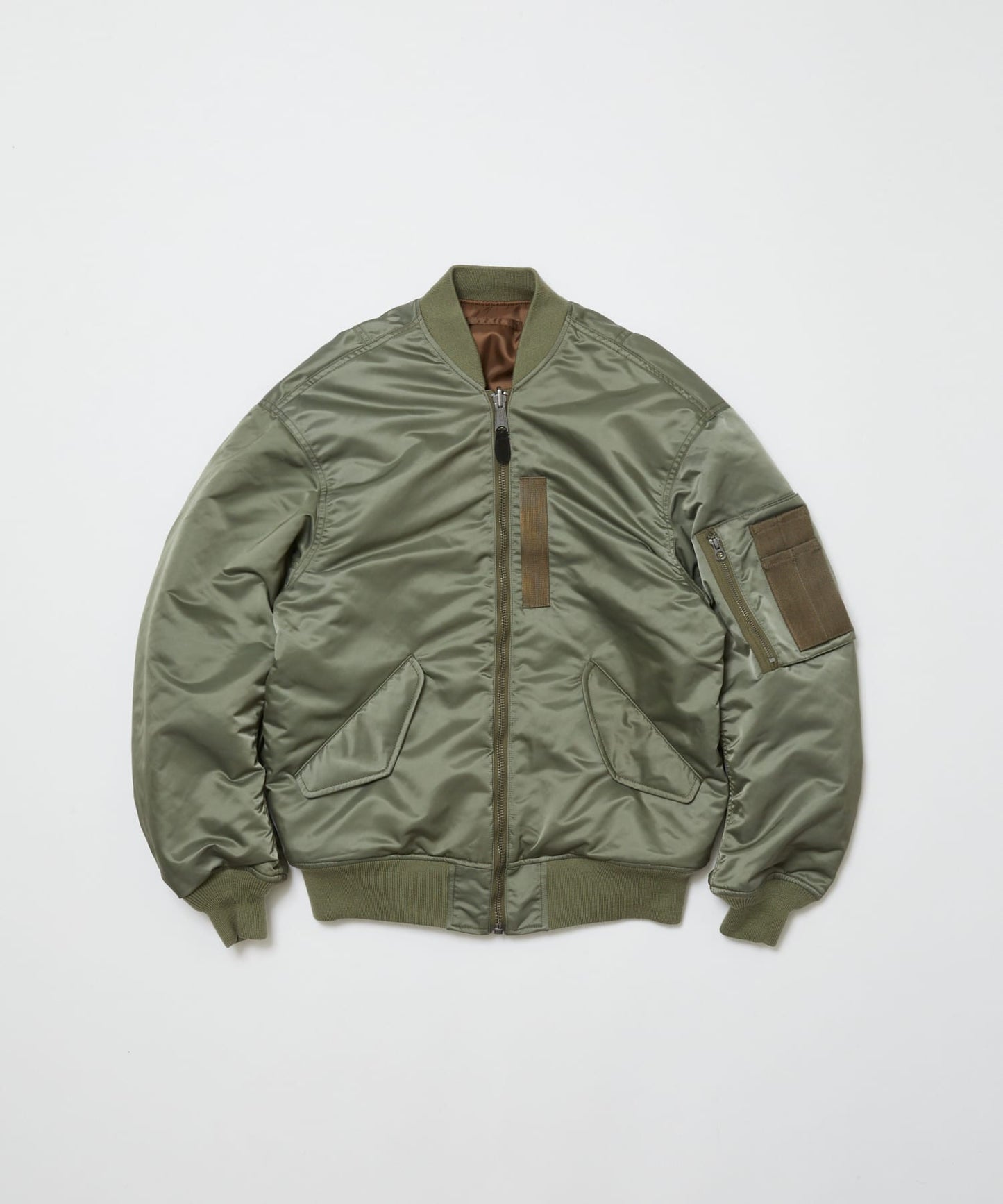 BAL/SPIEWAK DOUBEL ZIP BOMBER JACKET(Alpha Green )