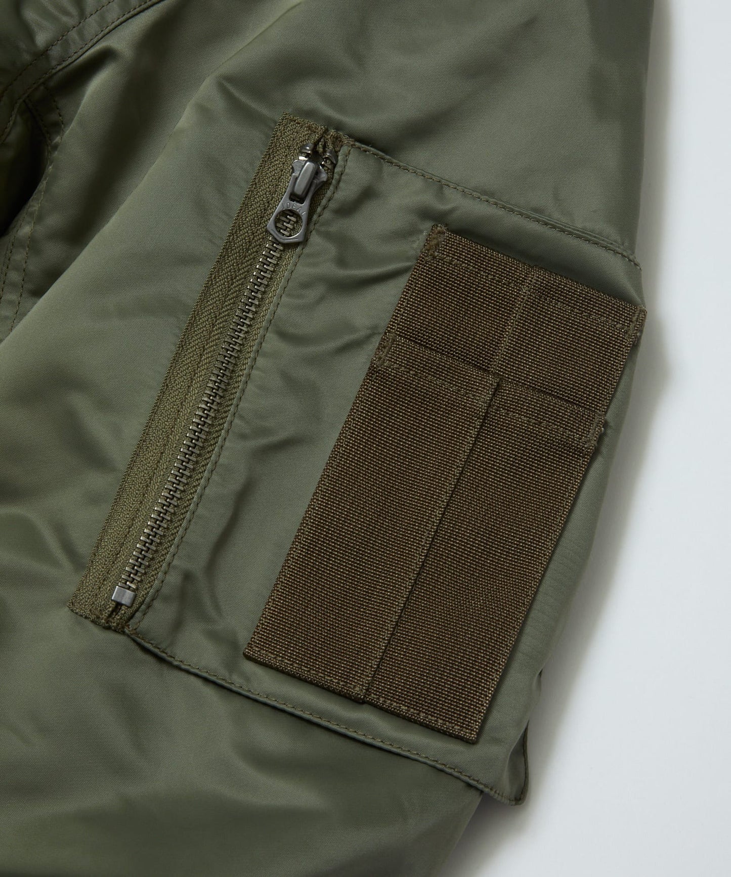 BAL/SPIEWAK DOUBEL ZIP BOMBER JACKET(Alpha Green )