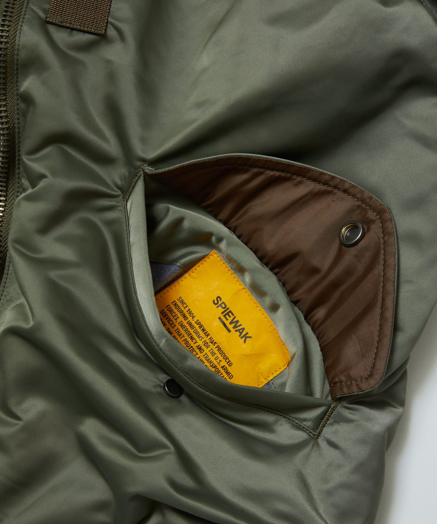 BAL/SPIEWAK DOUBEL ZIP BOMBER JACKET(Alpha Green )