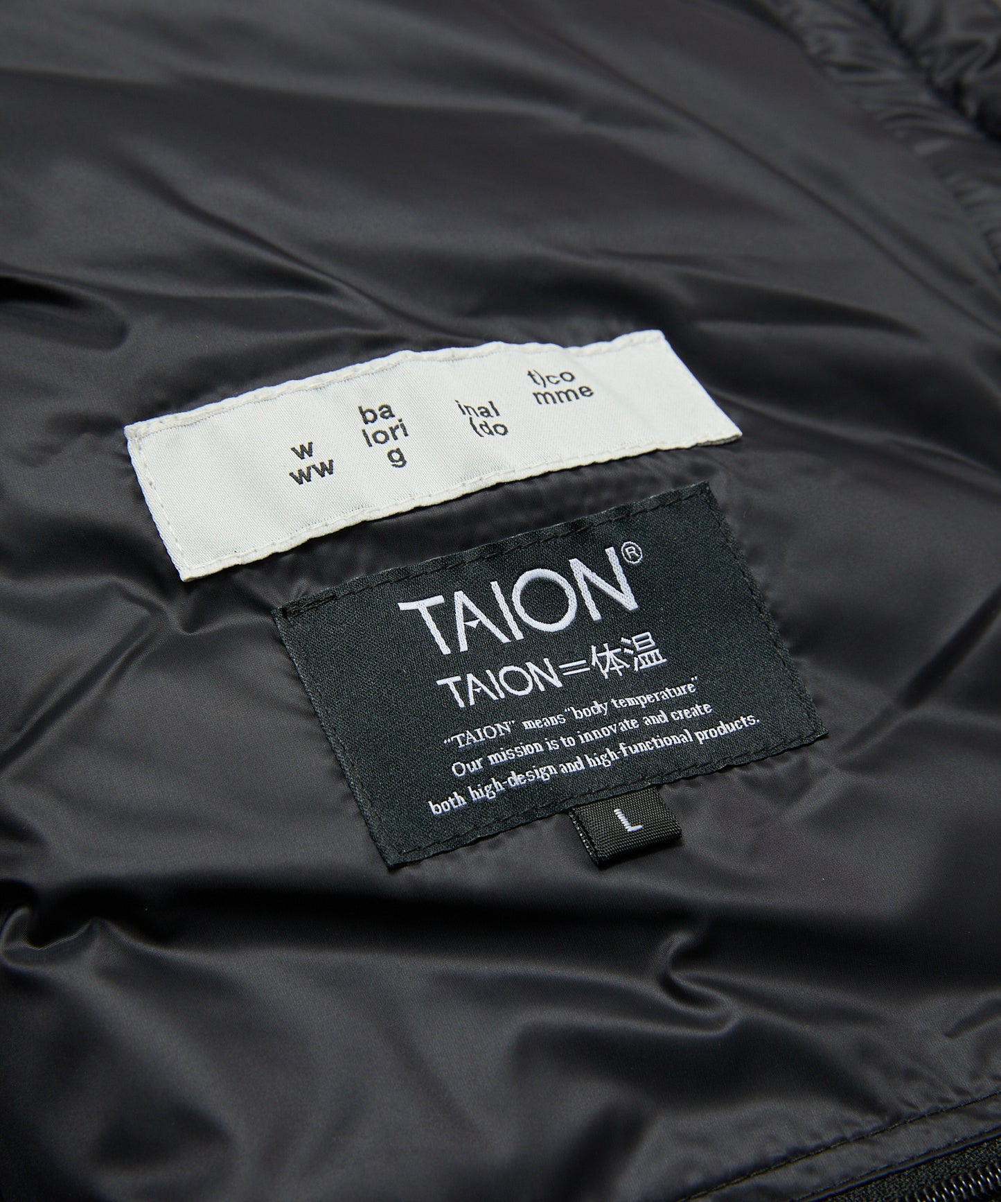 BAL/TAION STAND COLLAR DOWN JACKET